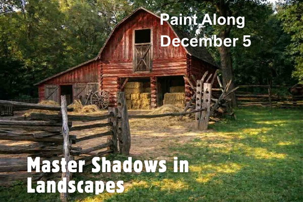 Paint Along December 2026: Master Shadows in Landscapes