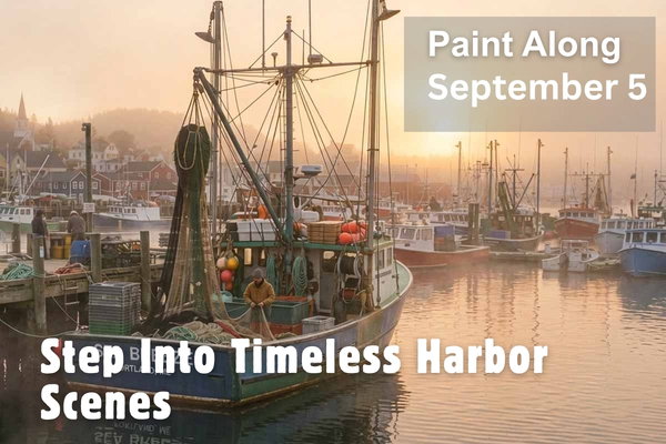 Paint Along September 2026: Step Into Timeless Harbor Scenes