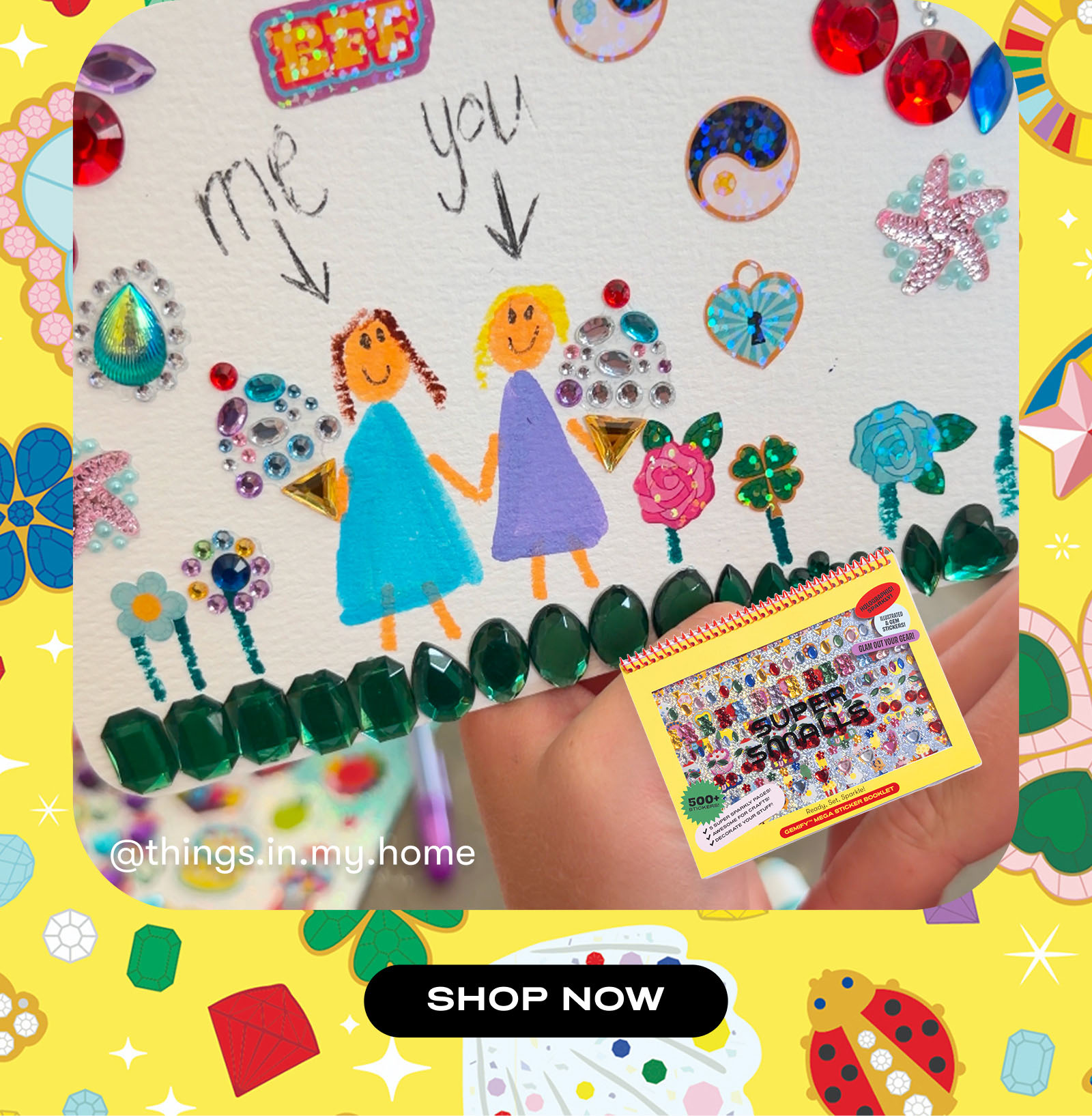 Create a portrait with Gemify® Mega Sticker Booklet