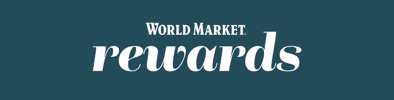 World Market rewards