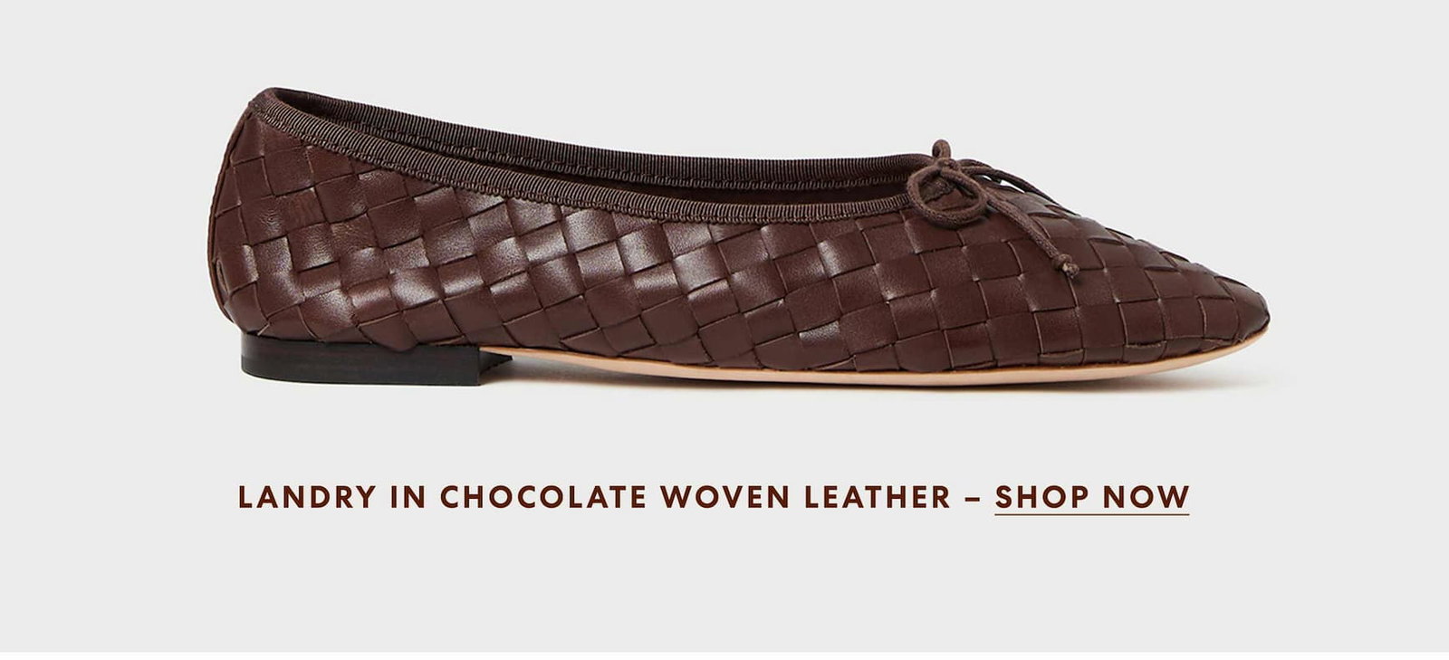 Landry in Chocolate Woven Leather 