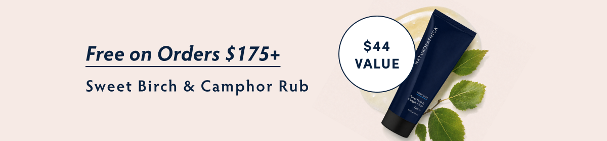 Re-Energize Your Body. Free Sweet Birch & Camphor Rub on order $175+