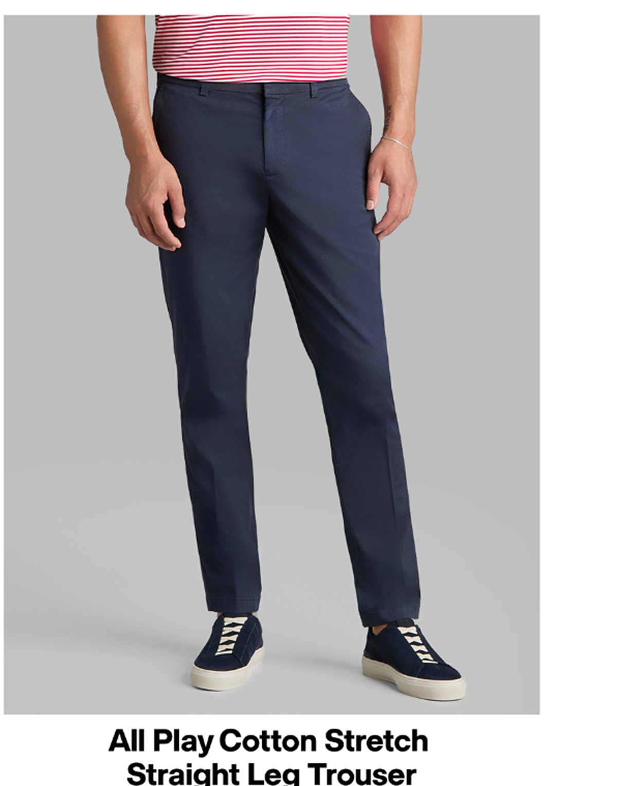 All Play Cotton Stretch Straight Leg Trouser