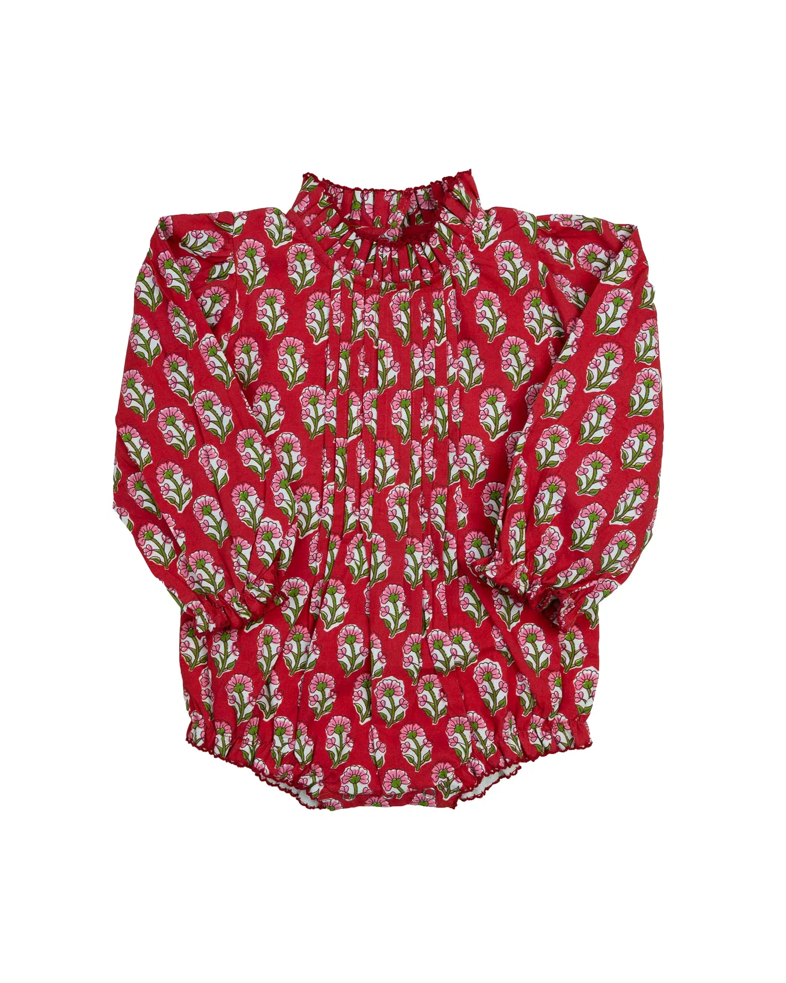 Image of Crimson Petal Block Print Bubble