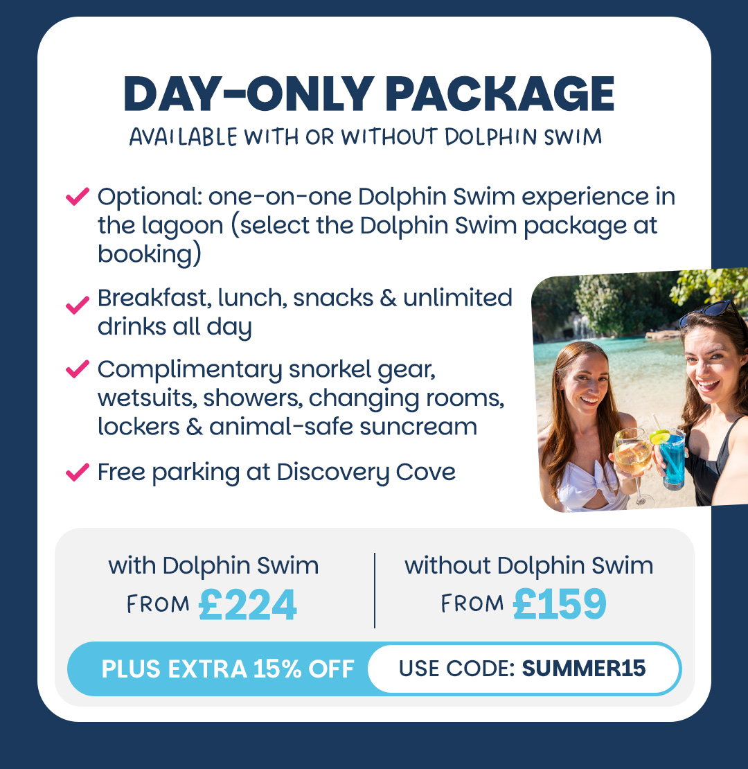 The ticket options: Day-Only Package