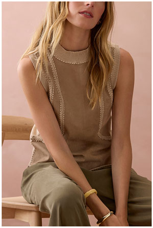 Shop Mora Faux Suede Top