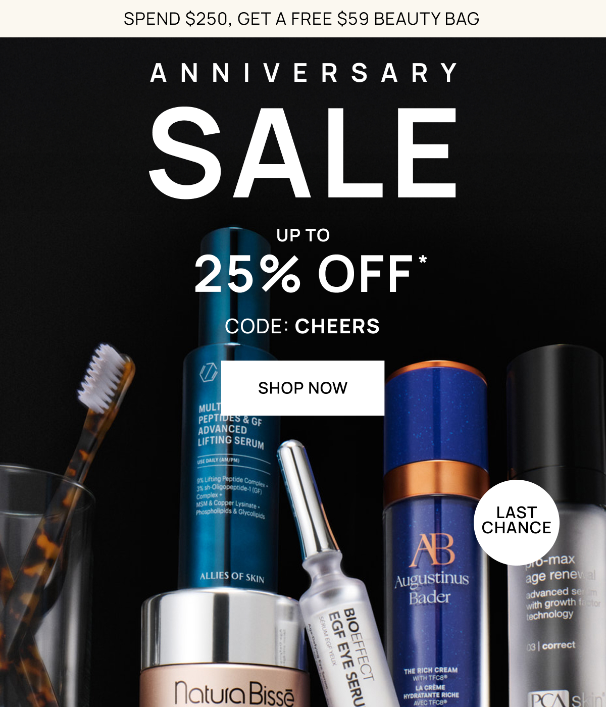 Last Chance: Anniversary Beauty Sale | Up to 25% off