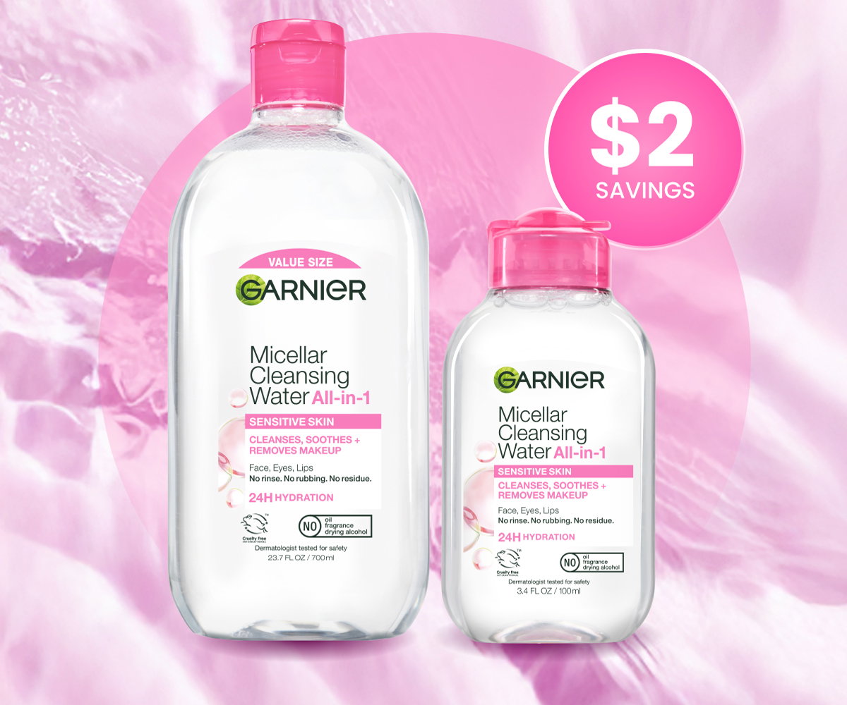 Garnier Micellar Water just made its debut at Sam's Club. Grab the twin pack of value and travel sizes now and get $2 off.