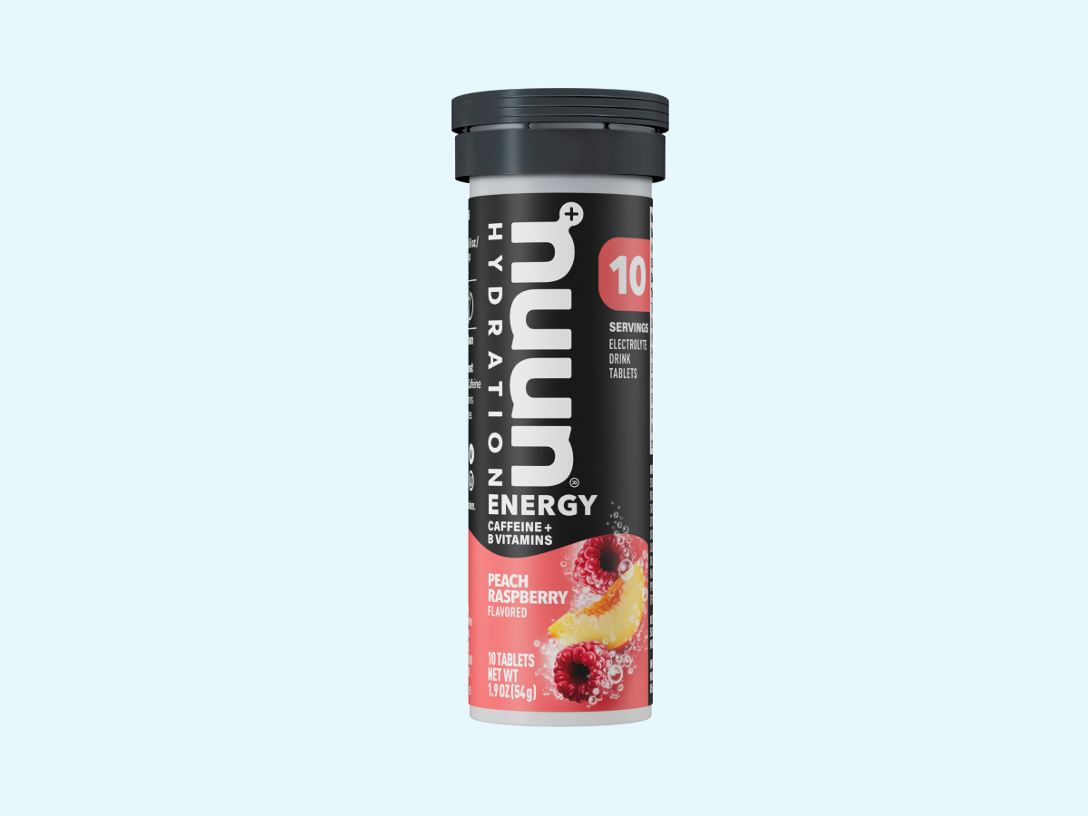 Nuun Energy Caffeine + B Vitamins Peach Raspberry
