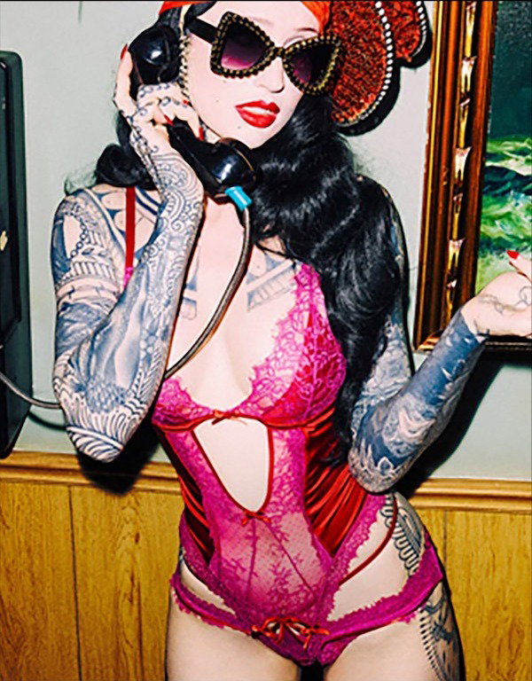 Rosalind Satin & Lace Crotchless Teddy