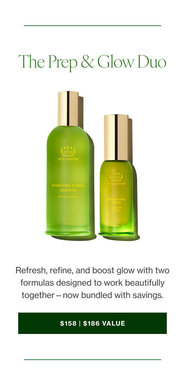 Refresh, refine, and boost glow with two formulas designed to work beautifully together—now bundled with savings. 