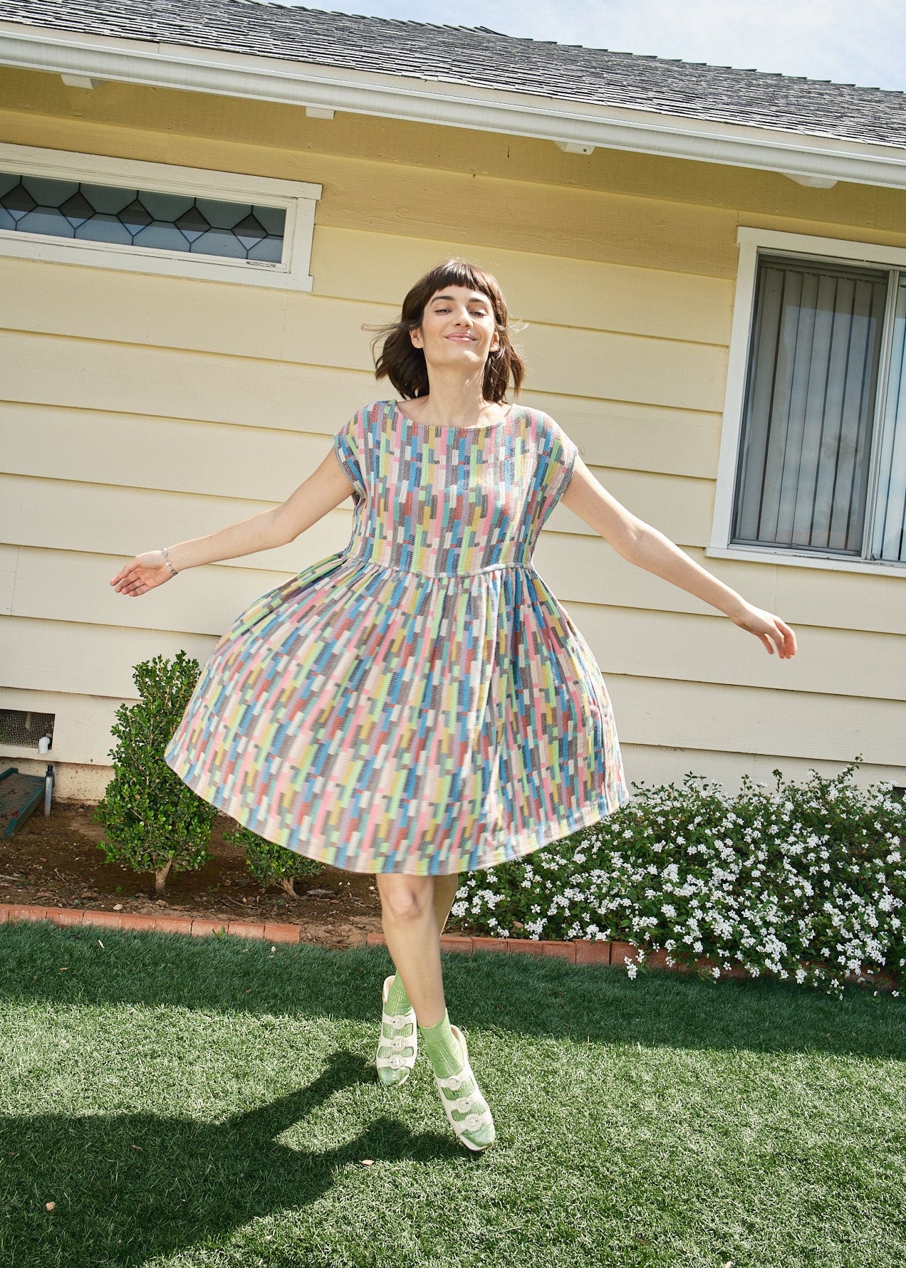 Image of mini float dress | pre spring 26 | trivia