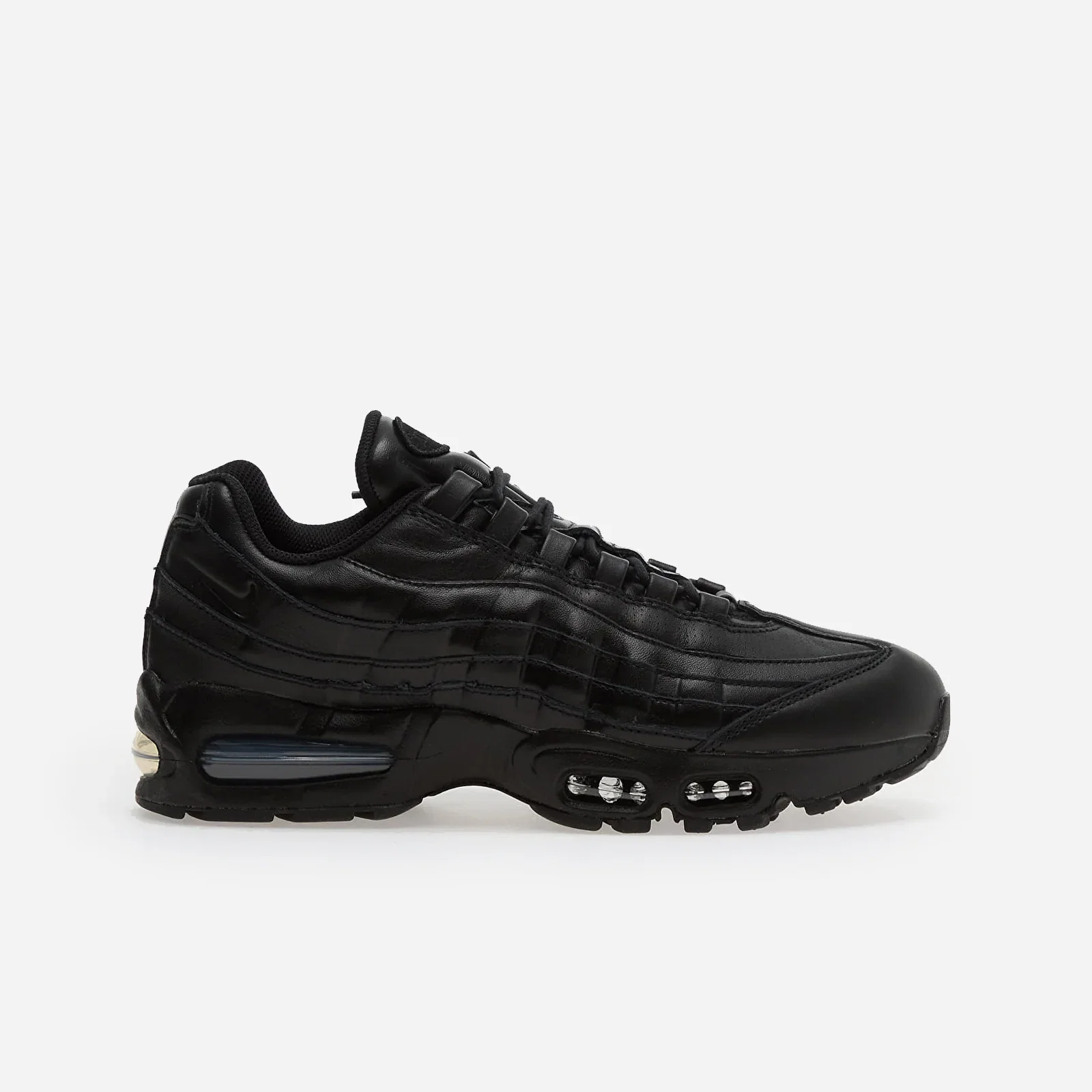 Nike Air Max 95 Big Bubble LTR QS Triple Black IM0696-001 - 35