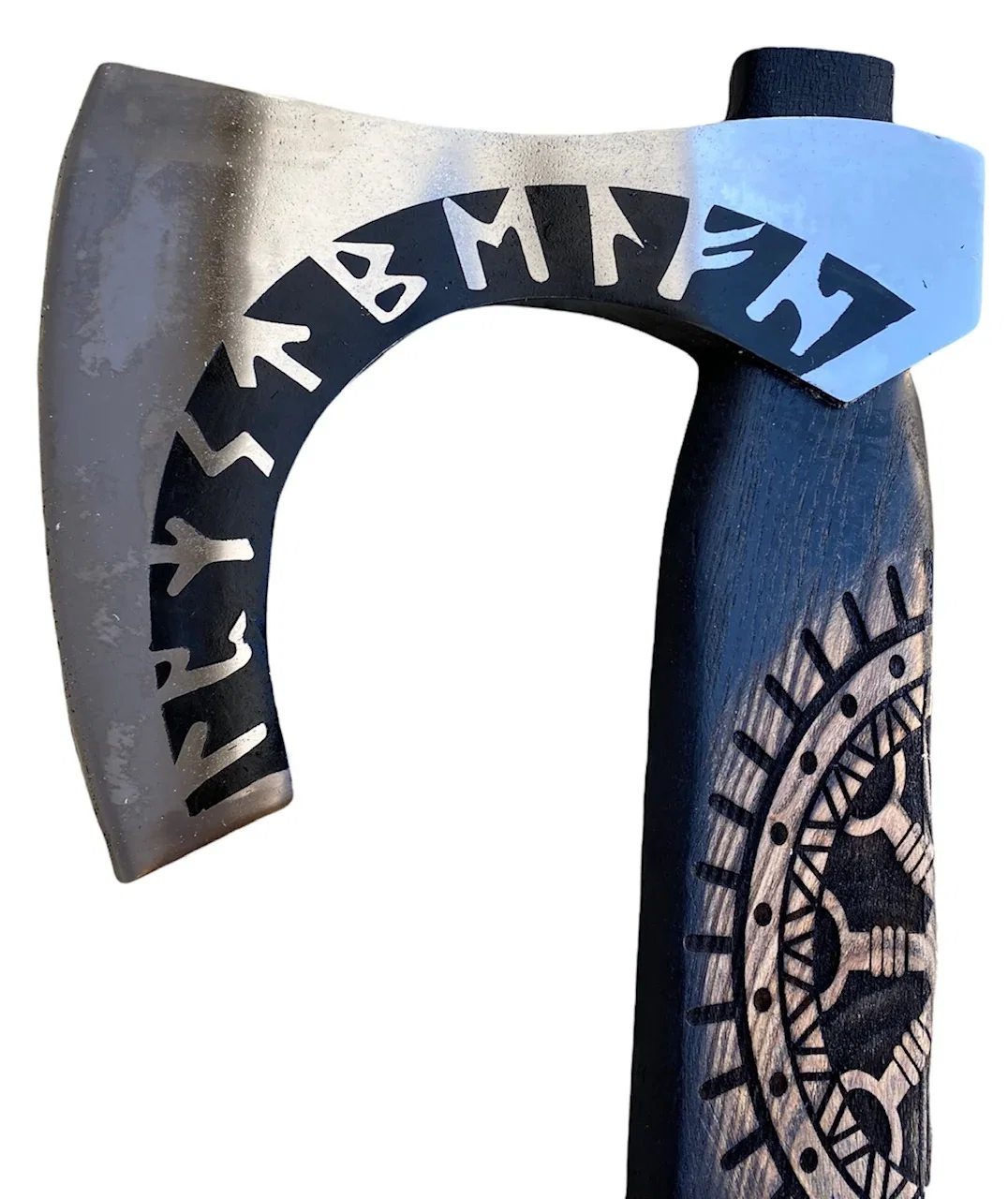 Image of Viking Axe - Scandinavian Bearded Axe- Long Ax- High Carbon 1095 Steel- 34"