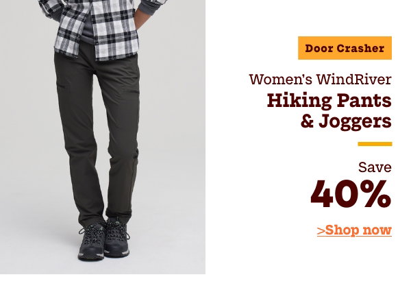 Door Crasher Women's WindRiver Hiking Pants + Joggers Save 40%