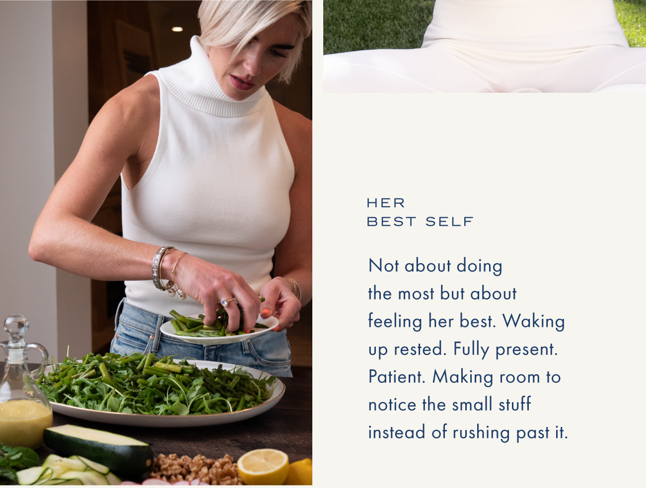 Her Best Self | Not about doingthe most but about feeling her best. Waking up rested. Fully present. Patient. Making room to notice the small stuff instead of rushing past it.