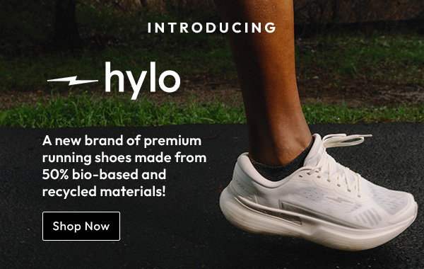 Introducing: hylo | A new brand of premium running shoes made from 50% bio-based and recycled materials! | Shop Now