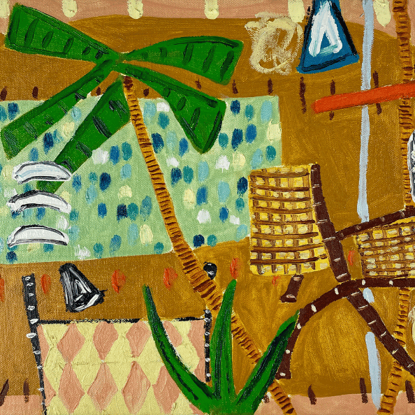 palm trees abstract