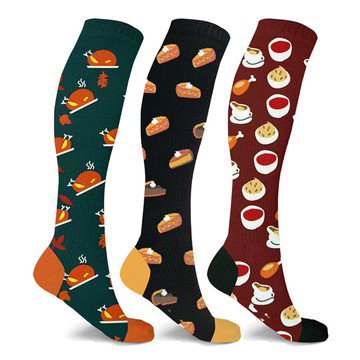 3-Pack Holiday Compression Socks