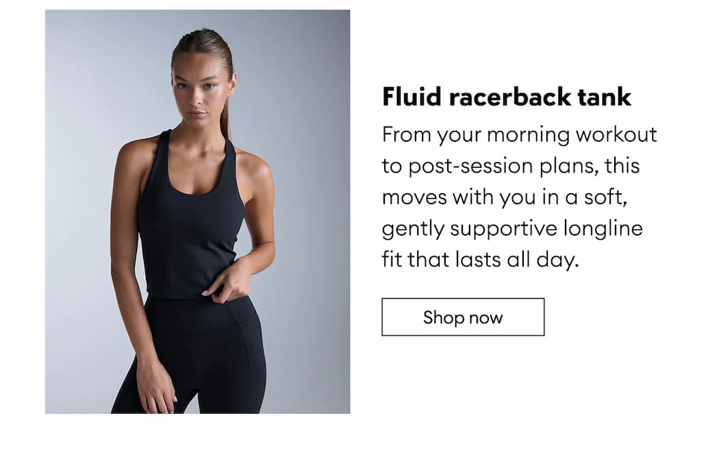 Fluid racerback tank | Shop now 