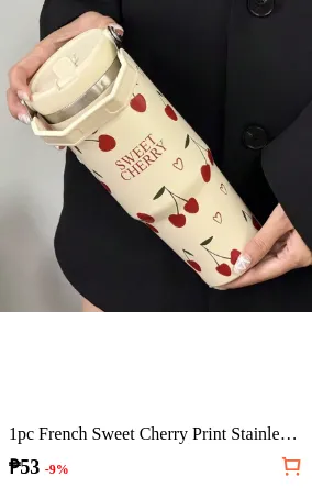 1pc French Sweet Cherry Print...