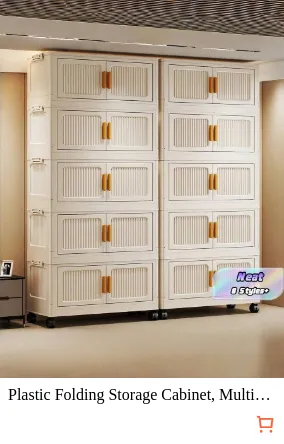 Plastic Folding Storage Cabinet...