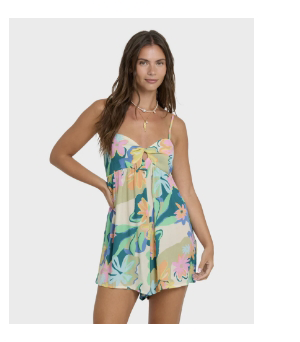 In A Twist Romper - Twist-front bodice and a peekaboo cut-out, plus smocking at the back