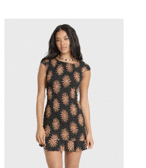 Bright Side Mini Dress - Cut in soft crinkled viscose, body-con mini, allover elastic smocking