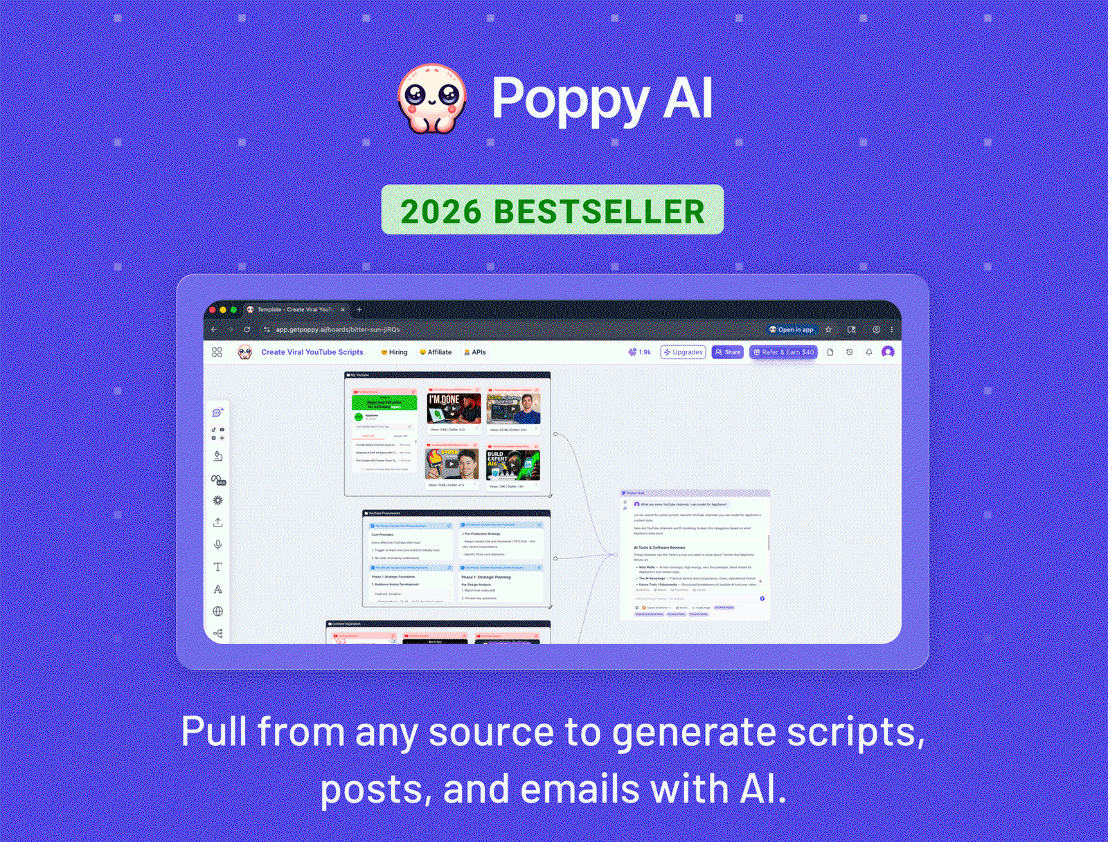 Gone in two days: Poppy AI.  2026 Bestseller. Leaving soon.