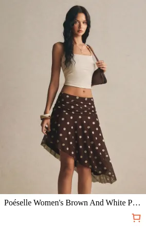Poéselle Women s Brown And White...