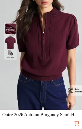 Ontre 2026 Autumn Burgundy Semi...