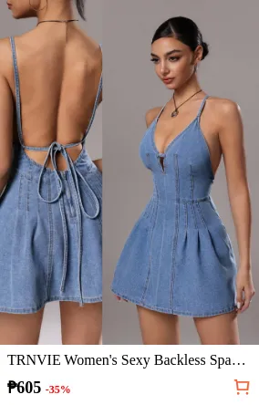 TRNVIE Women s Sexy Backless...