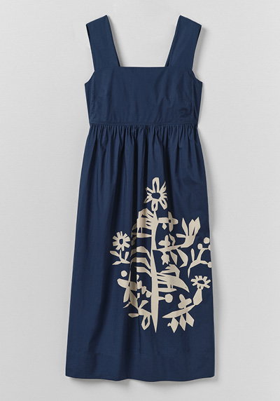 Emma Carlow Tree of Life Print Poplin Dress