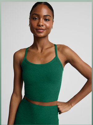 Spacedye™ Slim Racerback Cropped Tank