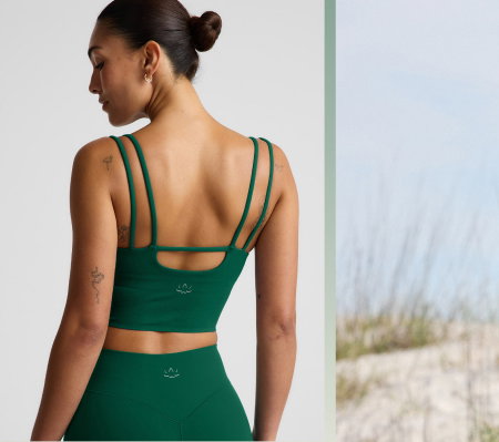 glowzone™ Strappy Cropped Tank