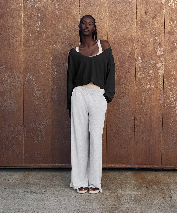BeCalm High-Rise Pleated Extra-Wide Leg Pant