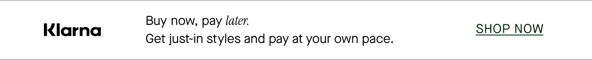 Buy now, pay later.