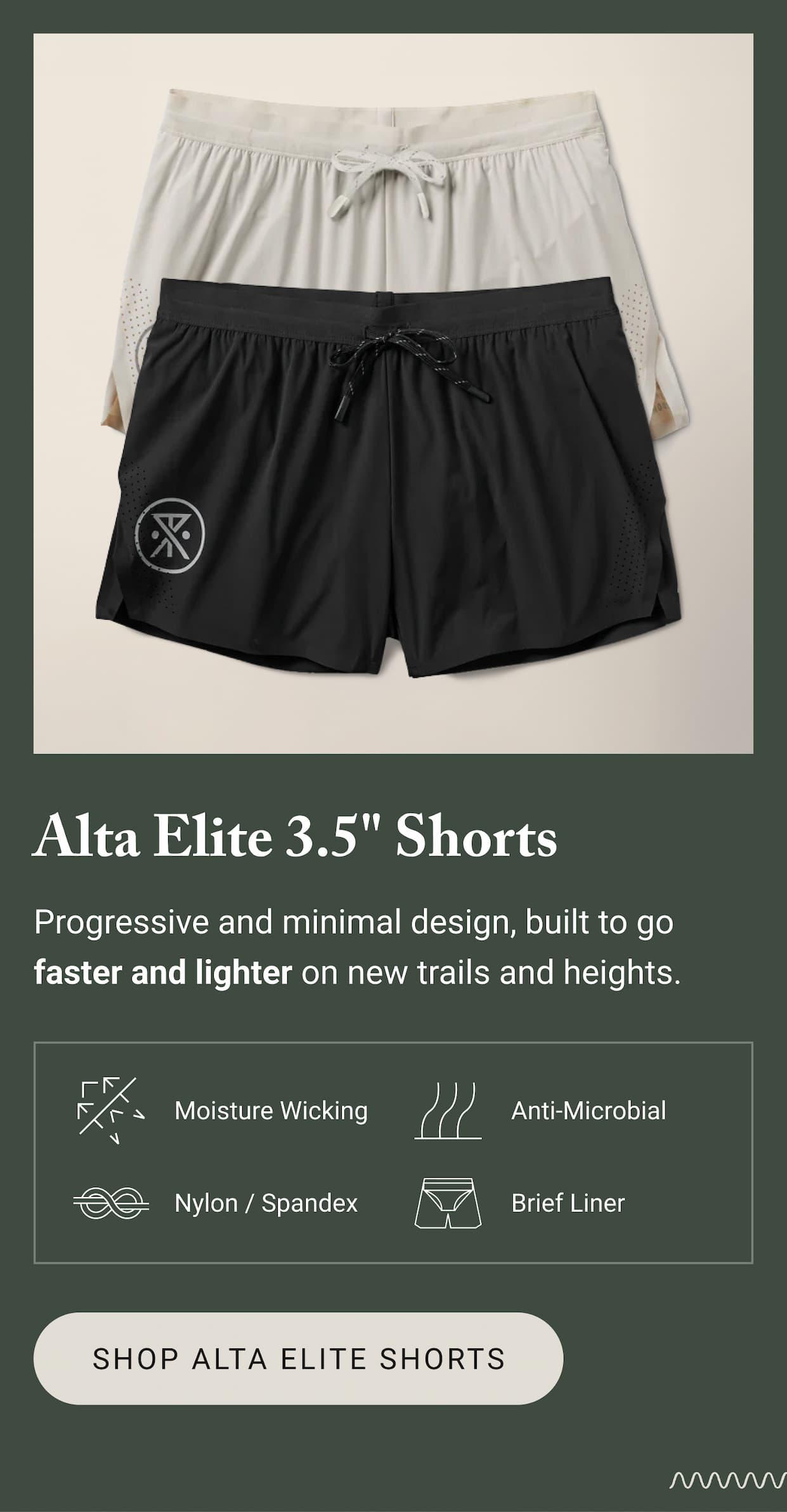 Alta Elite 3.5" Shorts