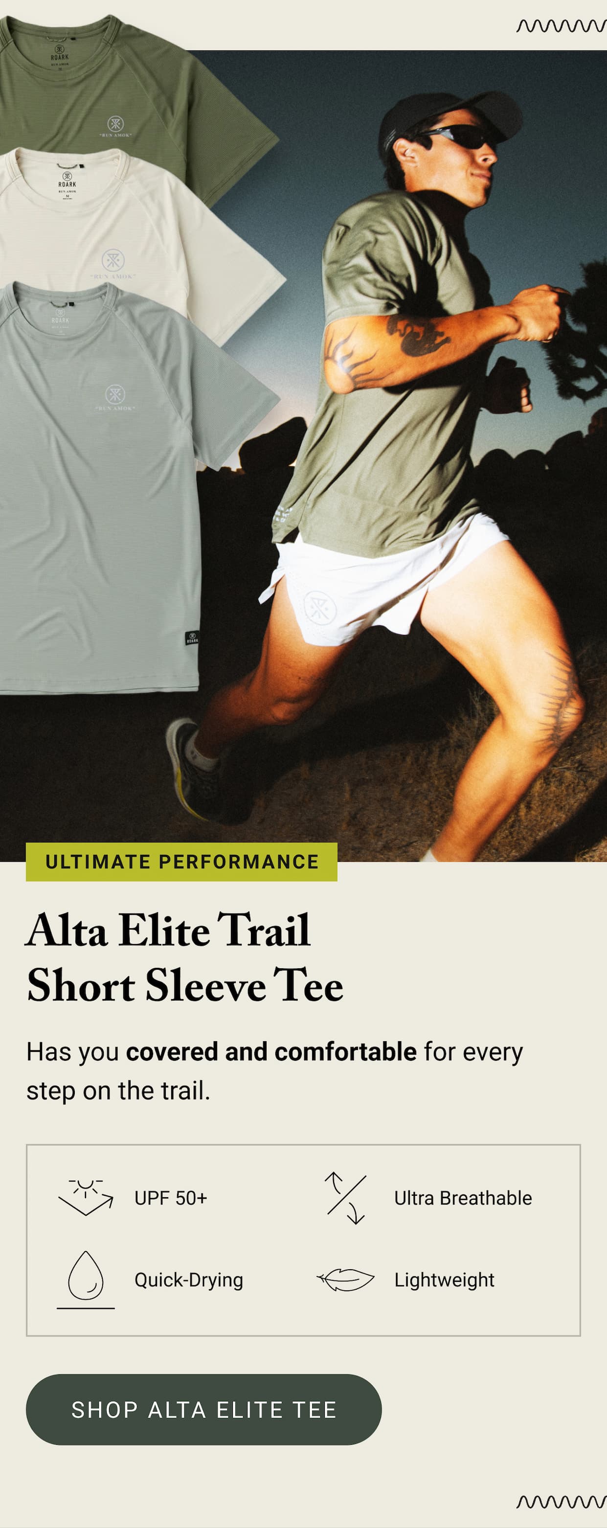 Alta Elite Trail Short Sleeve Tee