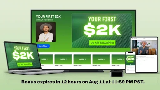 Your First $2K Bonus