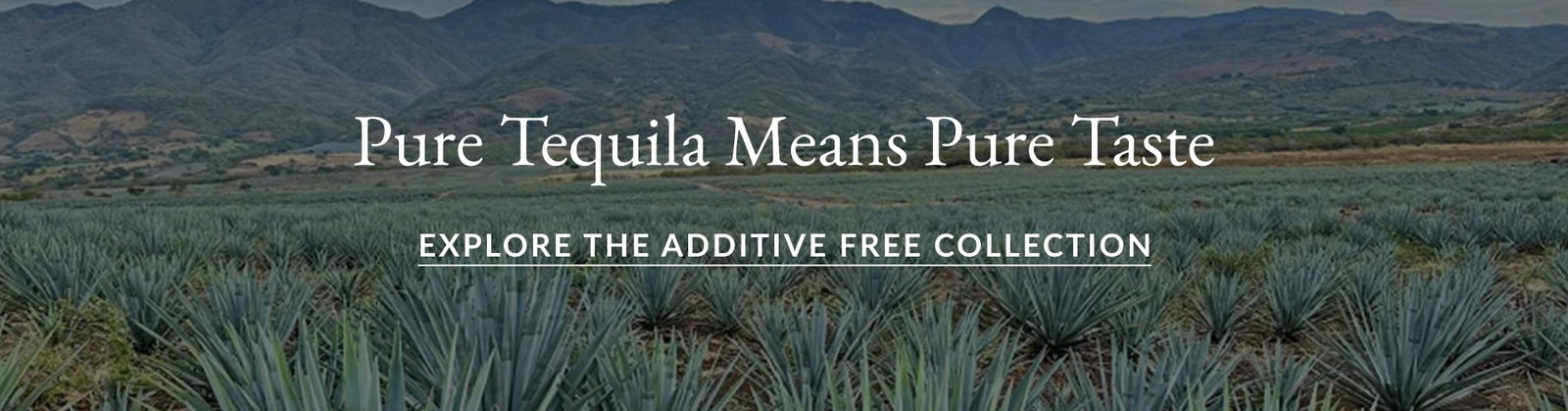 Pure Tequila Means Pure Taste - Explore The Additive Free Collection