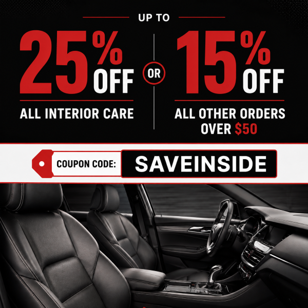 Interior Care Sale - Up To 25% Off All Interior Care or 15% Off Orders Over $50 With Code: SAVEINSIDE