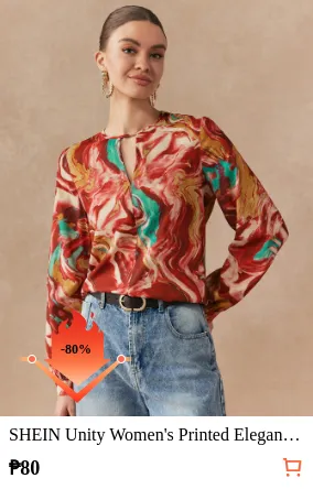 SHEIN Unity Women s Printed...