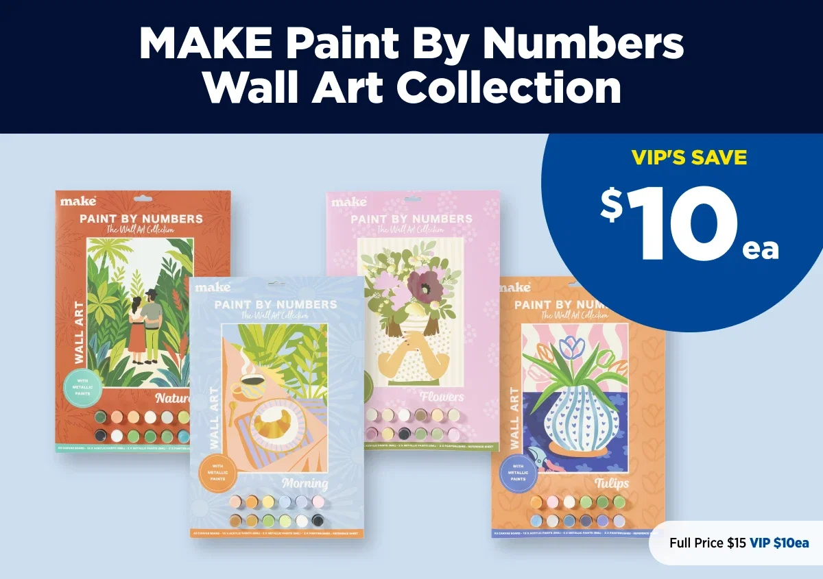 Make paint by numbers wall art collection