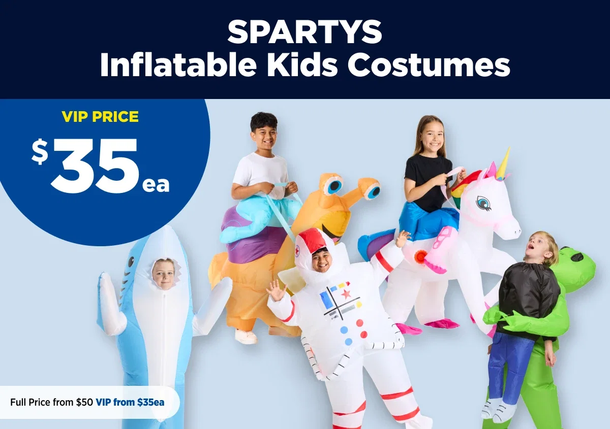 Sparty inflatable kids costumes