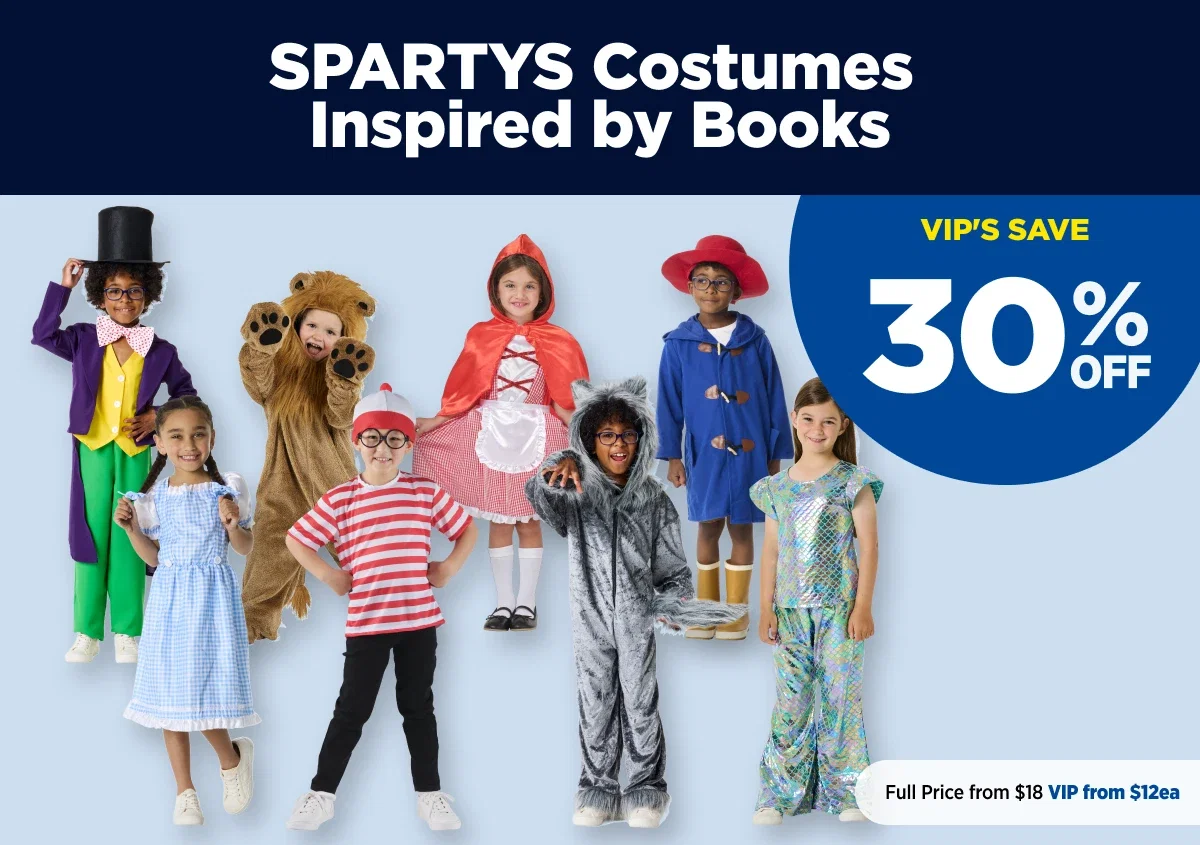 Sparty costumes inspired by books