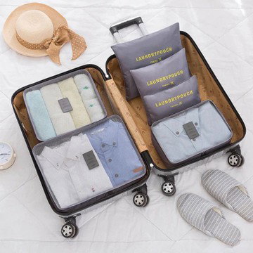 6 Piece Travel Organizer- 5 Colors