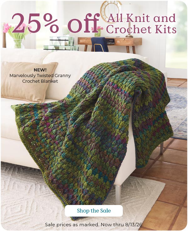 25% Off Knit & Crochet Kits