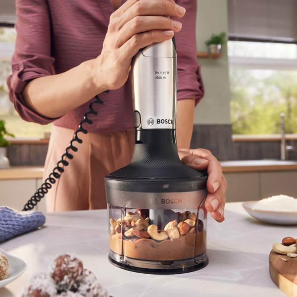 Bosch ErgoMaster Series 8 MSM8M936 stavmixer + potatisstöt, rostfritt stål