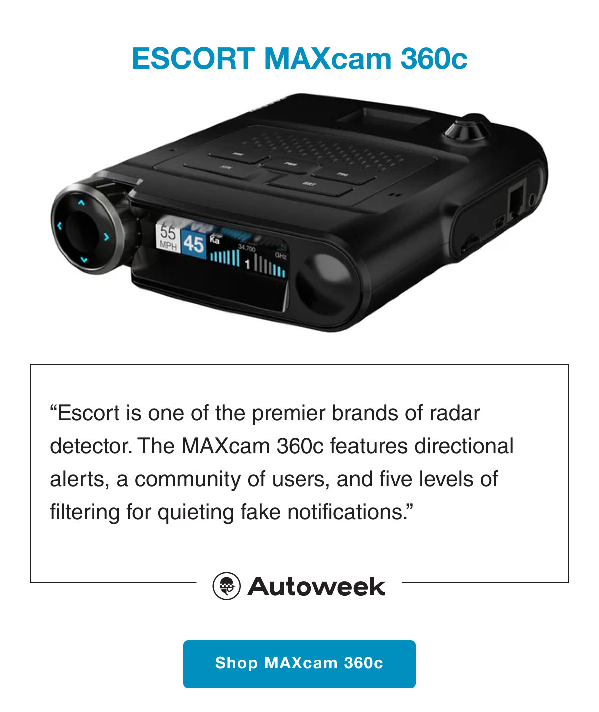 ESCORT MAXcam 360c - [Shop MAXcam 360c]